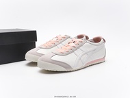 Japan Onitsuka Tiger Mexico66 New arrival 2023 Tiger Mexico 66 Women's Leather Sneakers Men's Running Shoes Unisex Casual Sports Walking Jogging white pink school Shoe