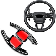 T-carbon Steering Wheel Shift Paddle Fits Audi A7 A8 A4 A3 2021-2025;Real Carbon Fiber Paddle Shifte