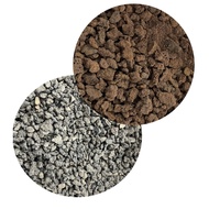 Black Lava Stone - Red Lava - Spread on surface, mix soil for growing succulents - Bonsai - imported