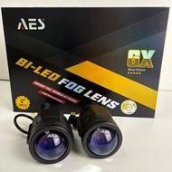 AES GX 2INCH 2PCS BI-LED FOG LIGHT PROJECTOR LENS WHITE & 3COLOR