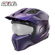 Gille YM 926 Series Squadron Solid helmet motorcycle full face helmet for motorcycle original dual visor Free Iridium Silver Lens