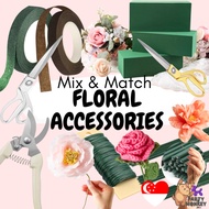 [SG SELLER] Floral Foam Fresh Flower Tape Wire Cable SWG Extension Wire Sharp Scissors Cutting Shear