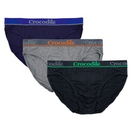 Crocodile 3 pcs pack Men's Bamboo mini briefs