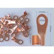Skun Ring OT 80A pure copper 1.4mm thick Copper Wire Connector Wire Terminal Block
