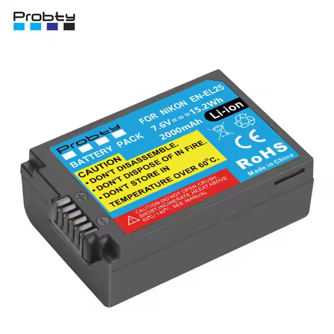 EN-EL25 EN-EL25a ENEL25 2000mAh Rechargeable Li-ion Battery for Nikon Z50 Z30 ZFC Mirrorless Digital