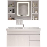 Bathroom Mirror Cabinet Storage Cabinet Yanuo Smart Mirror  Good Sale For SG Integrated Ceramic Basin Bathroom Cabinet Set Modern Simple Hand Washing And Face Washing Inter-Platform Basin CombiD Deliver