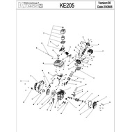 PARTS for KRESS KE205 Gas Engine