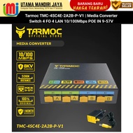 Tarmoc TMC-4SC4E-2A2B-P-V1 | Media Converter Switch 4 FO 4 LAN 10/ 100Mbps POE IN 9-57V