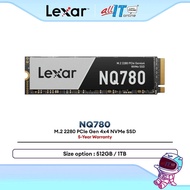 Lexar NQ780 M.2 2280 PCIe Gen4x4 NVMe SSD 6000MB/s Internal Storage for Desktop PC & Laptop (512GB /