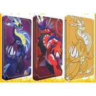 Pokemon Scarlet &amp; Violet Steelbook Cases Complete Collection (Without Games!) - for Nintendo Switch Games