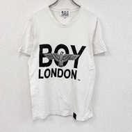 BOY LONDON 短袖印花 T 卹，白色，M 碼，古著。