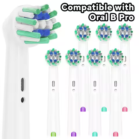 Cross Clean Brush Heads Compatible with Oral B Electric Toothbrush, Replacement Head for Precision C