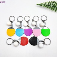TEROKK  Key Chain Table Tennis Keychain Racquet Keyring Table Tennis Raet Key Ring Bag Pendant Decor