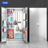 Contact  seller/201Stainless Steel Cleaning Cabinet Double Door School Cleaning Tool Cabinet304Stain