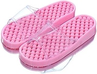 HWYDZ Fashion Women Bathroom Slippers Big Size Bedroom Shoes Jelly Plastic Lovely PVC Indoor Slippers Holes Size Massage Slippers (Size : Pink 38-40)