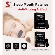 [SG Stocks]30Pcs Anti-snoring Breathing Patch Noise Reduction Mouth Tape Soft Sleep Strips Ventilate