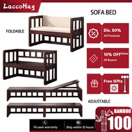 LaccoHug Bamboo Sofa Bed 100CM Sofa Katil Foldable Sofa 沙发床