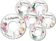 Girls Chic Llama Baby Clothes Size Dividers, Floral Shabby Boho Nursery Closet Organizers, Gift for 