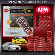 [ APM ] Honda City TMO GM2 GM3 , Jazz TFO GE GG Lowered Spring , Sport Spring Performax 2009-2013