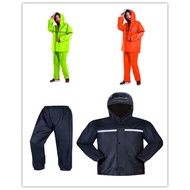 All-Match Raincoat Set 3 Colors With Reflective Strips Hat Model Attached To The Shirt Size M-4XL Wa