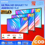 Smart TV 32 inch Android TV murah expose 43 inch Android 12.0 LED Digital TV With Netflix/YouTube/Google/WIFI 5 Years Warranty