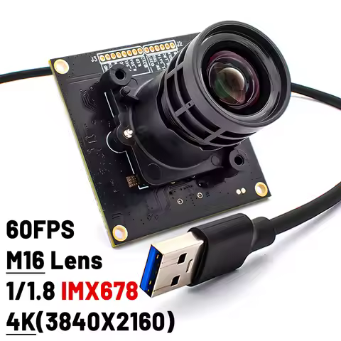 IMX678 USB3.0 Camera Module 8MP 60FPS Webcam Board Low illumination PlugPlay With 2.8/4/6/8mm M16 Mo