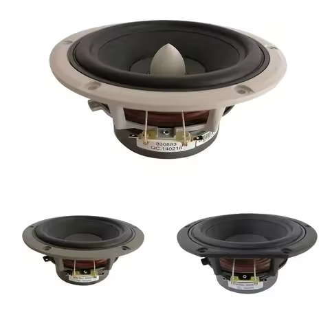 1 Pieces Original Peerless P830875/P830883 6.5'' Midwoofer Speaker Driver White Casting Aluminum Cha