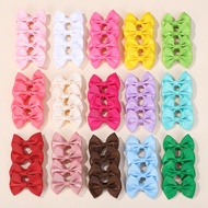80 Mini Tóc Nơ Cho Bé Gái Màu Kẹp Tóc Ngọt Nơ Barrettes Trẻ Em Thời Trang Mũ Polyester