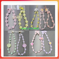 HP GANTUNGAN C PHONE STRAP / LOVE MOTIF PHONE CASE STRAP / CRYSTAL RIBBON / FLOWER RIBBON