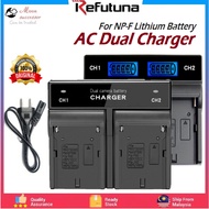 AC Adapter Dual Battery charger Dual NP-F550 Battery Slot Charger NP-F battery Dual Charger F970
