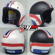 Zeus 385C Retro Helmet K63 Motif (Without Visor/ Without Pad) - Zeus ZS385 Classic