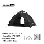 KEEPHIKE Double Layer Tent 3 People Khemah Camping Folding Waterproof Automatic