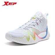 XTEP รองเท้ากีฬารองเท้าผ้าใบใส่สบายแฟชั่นสำหรับผู้ชายรองเท้าบาสเก็ตบอลรองเท้ากันลื่น876319120009
