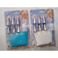 8-Piece Cake Decoration Set With Silicone Squeeze Bag Cloth Type With 14-Inch Decorative Head Stainl