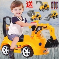 Baby Swing Car Excavator Can Sit and Ride Baby Large Toy Music Engineering Vehicle Excavator ride on