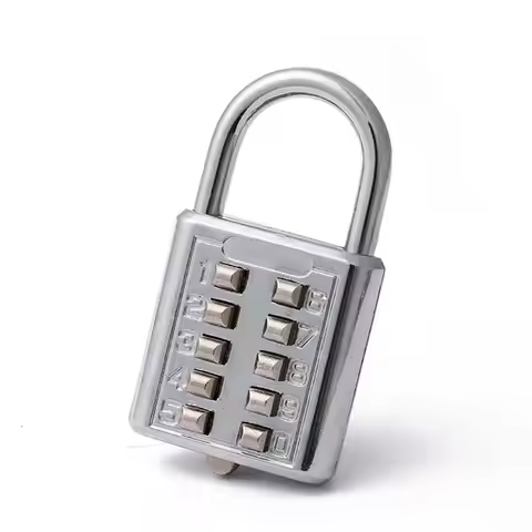 1PC 10-key Digital Key Code Lock Electroplate The Password Cannot Be Changed With The Lock. Drawer L