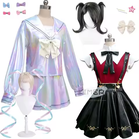 Game NEEDY GIRL OVERDOSE KAngel Cosplay Costume Lolita Girls Beautiful Laser JK Sailor Suit School U