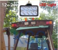 12v 24v 8LED SQUARED SPOTLIGHT FOGLIGHT CAR LED LORRY BOAT TRUCK SUV Backhoe Forklift