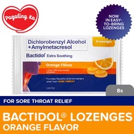 Bactidol Extra Soothing Lozenges Orange 8s: itchy throat