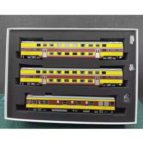 N27 Train Model HO 1/87 Double-decker Passenger Car 25B Low Door SYZ25B SRZ25B KD25G West Bureau Wes
