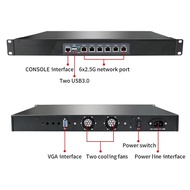1U Rackmount Firewall Router With 6 Intel 2.5G LAN NICs Intel  Core i3 i5 i7 6xIntel 1GE LAN Quad Co