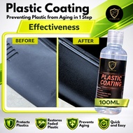 【CP CAR Detailer】Plastic Coating 100ML Restore Car Exterior Rubber Plastic UV Protection
