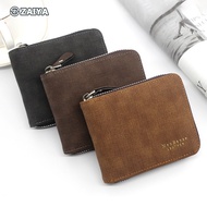 MIKE New Design Men Wallet Zipper Bifold Leather Dompet Lelaki Fashion Casual Card Short Wallet