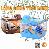 Lồng Hamster 🐹FREESHIP🐹 Lồng Trung Giếng Trời Size 27cm Có Phụ Kiện Hamster Nhím Sóc ...