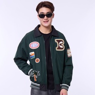 BODY GLOVE BASIC Varsity Jacket Fall 2025 แจ็คเก็ต สีเขียวเข้ม-สีดำ