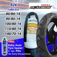 CORSA R26 Platinum RIM 14 Tubeless Tires ( 80/80-14 , 100/80-14 , 110/80-14 , 140/70-14 )