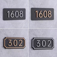 3D House Number Plate/Nombor Rumah/No Plat Rumah Alamat Modern/Sign Signage No Rumah 立体 亚克力 门牌号数字贴 E
