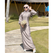 READY STOCK!!! - Calendula Dress Gamis Pesta Bridesmaid // Seragam Dress Satin // Dress Kondangan Ga