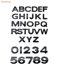 1PC 25mm car decal number sticker car decoration logo sticker car decal sticker sports 3d sticker le
