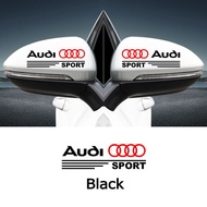 สติกเกอร์ติดกระจกมองหลังรถยนต์ขนาด15*5ซม. อุปกรณ์ตกแต่งตัวถังรถสำหรับรถ Audi A3 8l A1 Q5 Mk2 A5 A4 B
